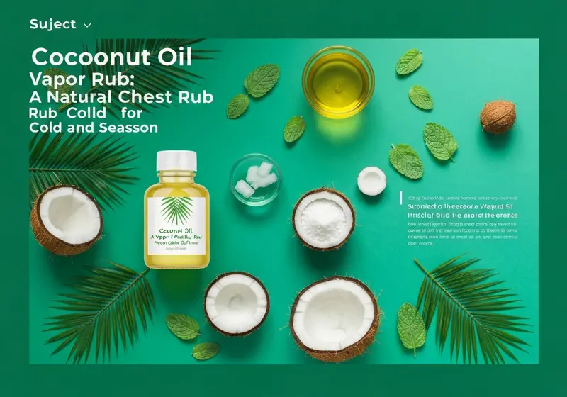 coconut oil vapor rub a natural chest rub for cold and flu